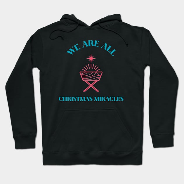 Nativity Christmas Miracle Birth of Christ Christian Jesus Hoodie by Tip Top Tee's